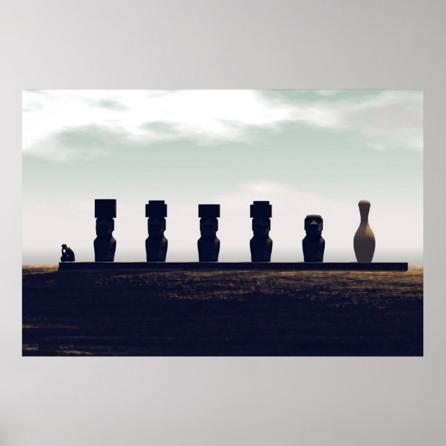 Pascua Bowling Rapa Nui Poster (Vorne)