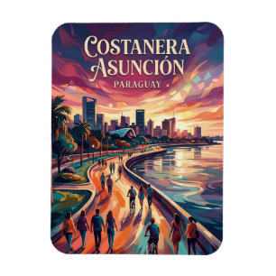 Paseo de la Costanera de Asunción Paraguay Magnet