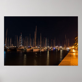 Paseo maritimo am Abend - Palma de Mallorca Poster
