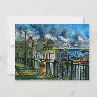 Paseo Mirador de Valparaíso  Postkarte