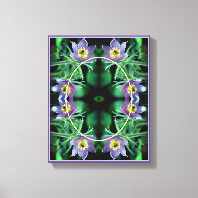 Paske Blume Rahmen erstellen Ihr eigenes Foto Leinwanddruck (Vorderseite)