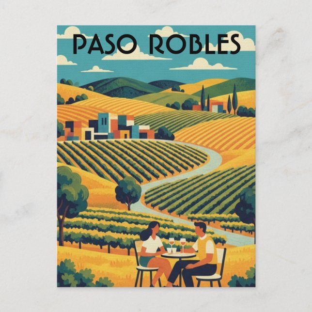Paso Robles California Central Coast Postkarte (Vorderseite)