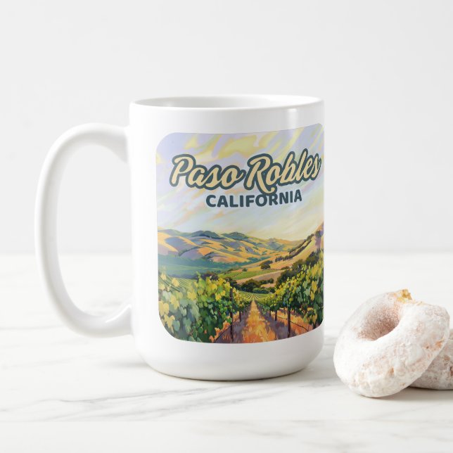 Paso Robles California Kaffeetasse (Mit Donut)