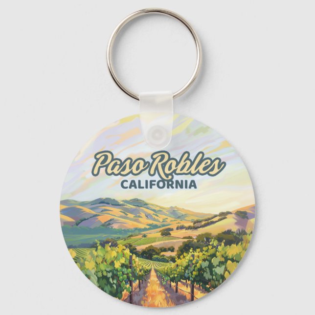 Paso Robles California Schlüsselanhänger (Vorderseite)