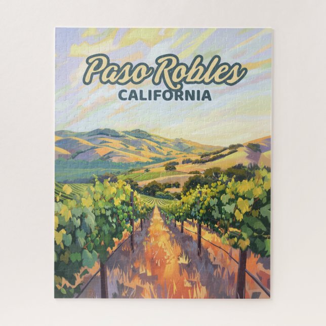 Paso Robles California Weinberg Central Coast Puzzle (Vertikal)