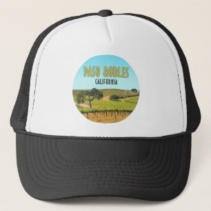 Paso Robles California Weinberg Vintag Truckerkappe
