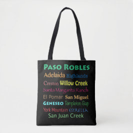 Paso Robles Colorful Wine Tasche