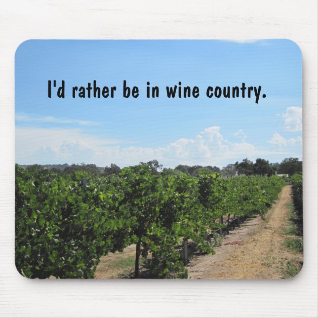 Paso Robles, Kalifornien, Wein-Land Mousepad (Vorne)