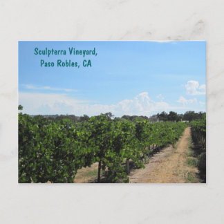 Paso Robles, Kalifornien, Weinland Postkarte