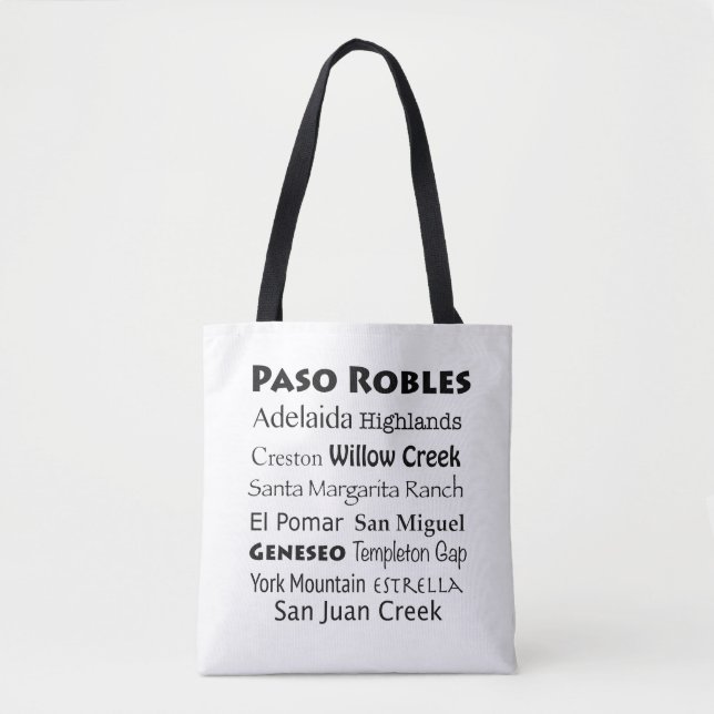 Paso Robles Wine Country Shoulver Tasche (Vorderseite)