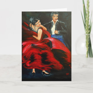 Pasodoble-Grußkarte Karte