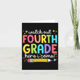 Pass auf, dass ich in der vierten Klasse wieder zu Karte