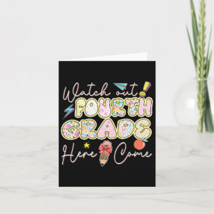 Pass auf, dass ich in der vierten Klasse wieder zu Karte