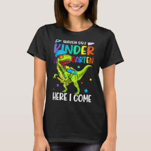Pass auf den Kindergarten auf, hier komme ich Dino T-Shirt