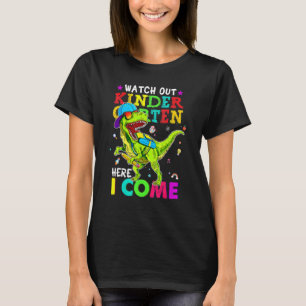 Pass auf den Kindergarten auf, hier komme ich Dino T-Shirt