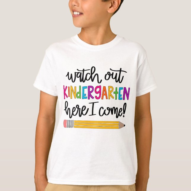 Pass auf den Kindergarten auf, hier komme ich Shir T-Shirt (Vorderseite)