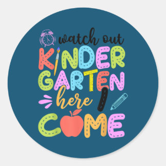 Pass auf den Kindergarten auf, hier komme ich zum Runder Aufkleber