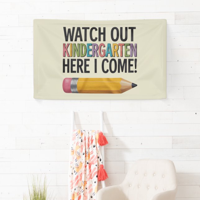 Pass auf den Kindergarten auf, hier komme ich zurü Banner (Insitu)