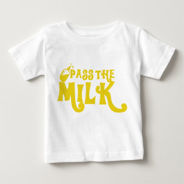 Pass auf den Milk Fun Baby Bekleidungs-T - Shirt (Vorderseite)