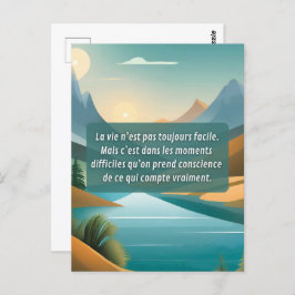 Pass auf dich auf postkarte