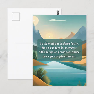 Pass auf dich auf postkarte