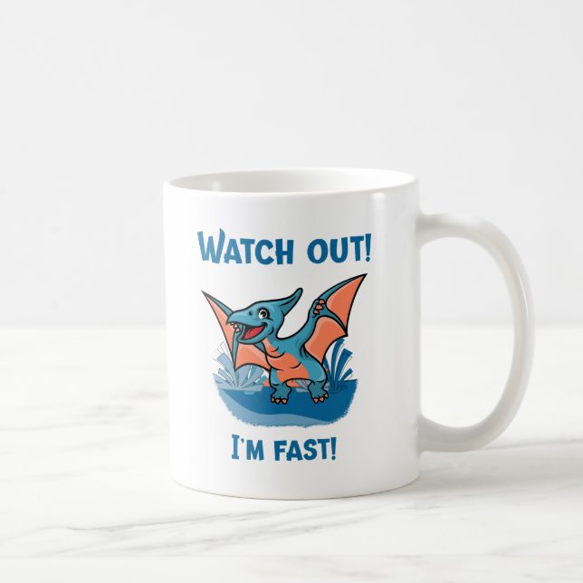 Pass auf! Ich bin schnell! Kaffeetasse (Rechts)