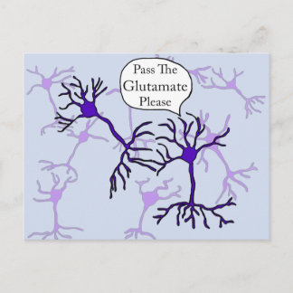 Pass die Glutamate Neuron Postkarte