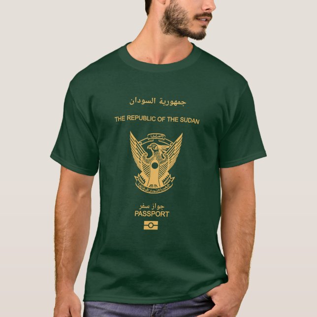 Pass für Sudan T-Shirt (Vorderseite)