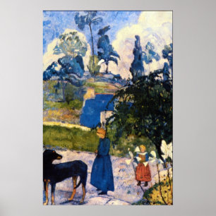 Passage de Bretagne von Eugène Henri Paul Gauguin Poster