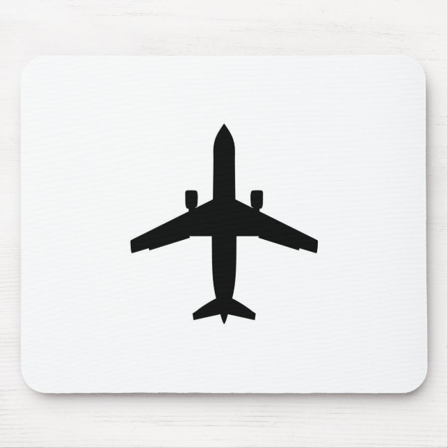 Passagier Flugzeug Mousepad (Vorne)