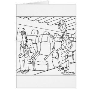 Passagier trägt einen Fallschirm