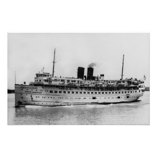 Passagierdampfer der Great Lakes SS Nordamerika Fotodruck