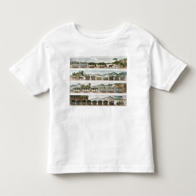 Passagiere und befördern die erste französische kleinkind t-shirt (Vorderseite)