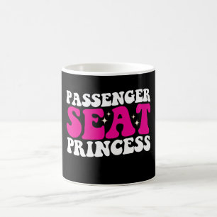 Passagiersitz Princess Girl Car Groovy Retro Kaffeetasse