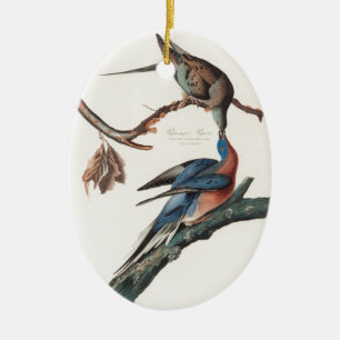 Passagiertaube (1838) John J. Audubon Keramikornament