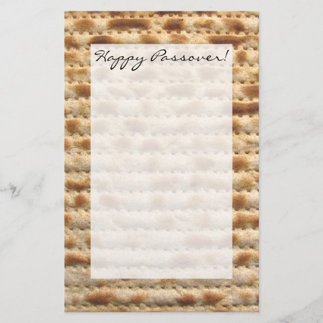Passahfest Matzah-Schreibpapier Briefpapier (Vorderseite)