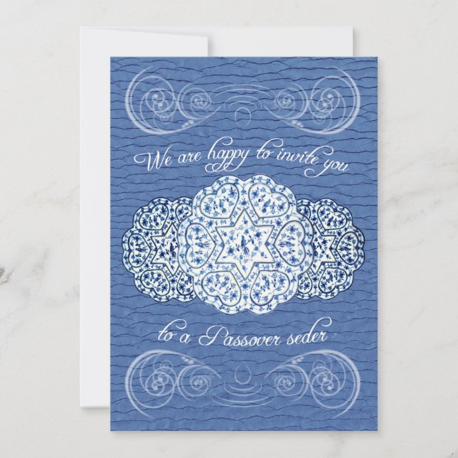 Passahfest Seder Einladung (Vorderseite)