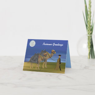 Passahfest-Wüsten-Wohnwagen-Karte Karte