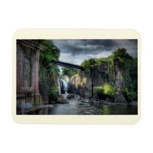 Passaic Falls, Paterson, New Jersey Vintage Magnet