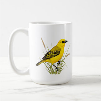 pássaro amarelo kaffeetasse
