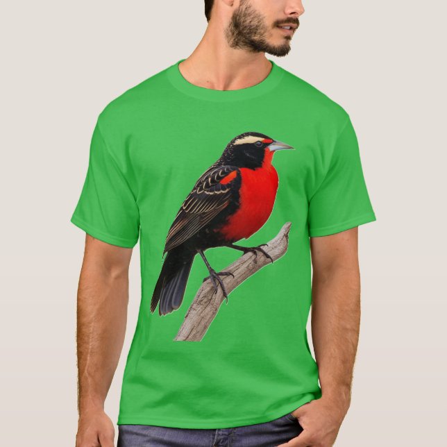 Pássaro peito-vermelho-grande (Sturnella defilipp) T-Shirt (Vorderseite)