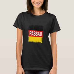 Passau Deutschland mit deutscher Flagge T-Shirt