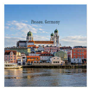 Passau, Deutschland Stadtbild Fotografie Poster