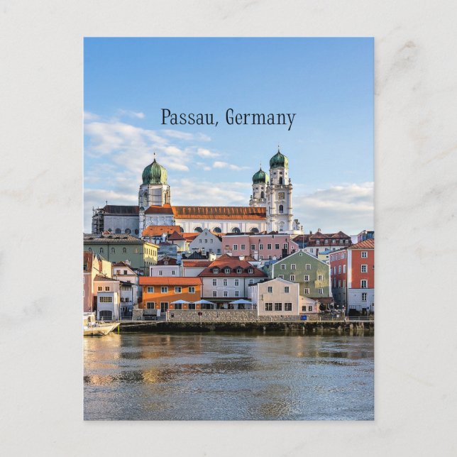 Passau, Deutschland Stadtbild Postkarte (Vorderseite)