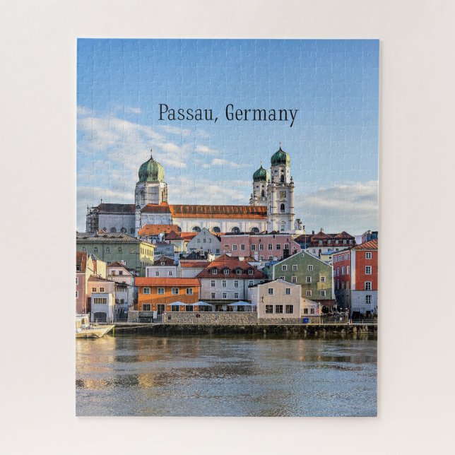 Passau, Germany cityscape photograph Puzzle (Vertikal)