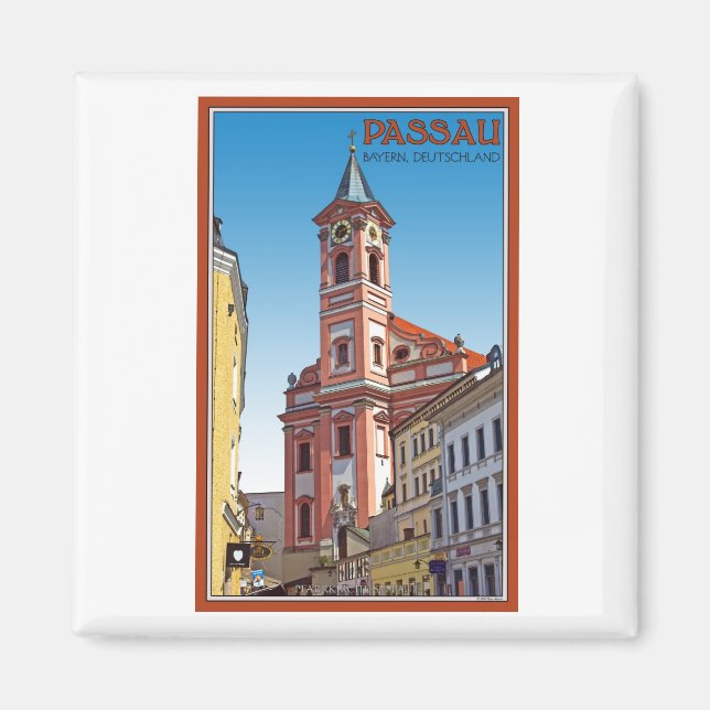 Passau - Pfarrkirche St. Paul Magnet (Vorne)