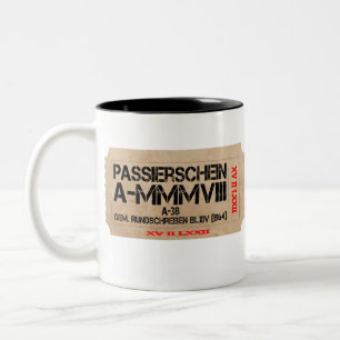 Passchein38 3008 zweifarbige tasse