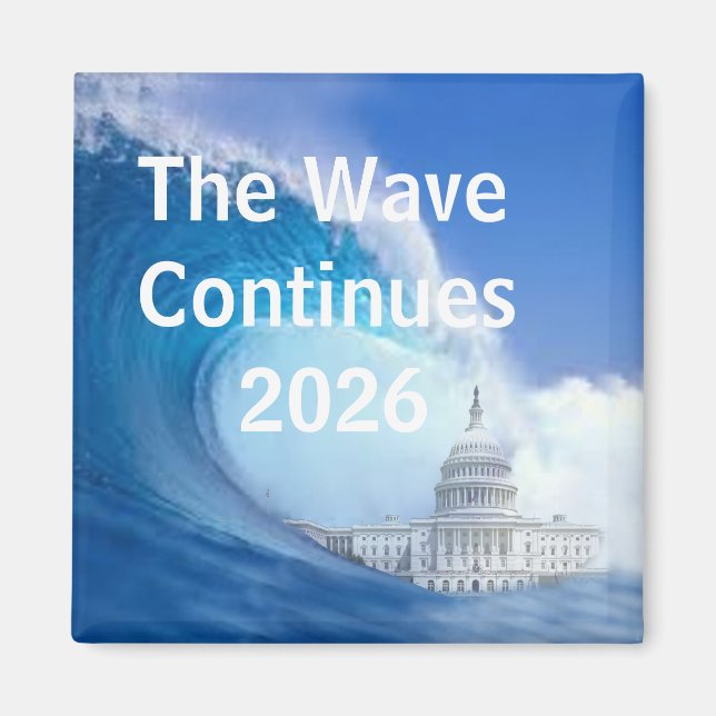 Passe Blue Wave Election 2026 an Magnet (Vorne)