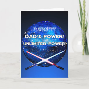 Passe DADs POWER UNLIMITED POWER Lichtschwerter an Karte
