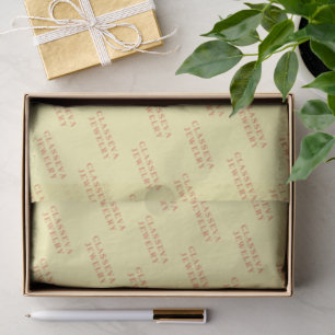 PASSE DEIN LOGO STYLISCH MODERN ELEGANT KLASSISCH SEIDENPAPIER